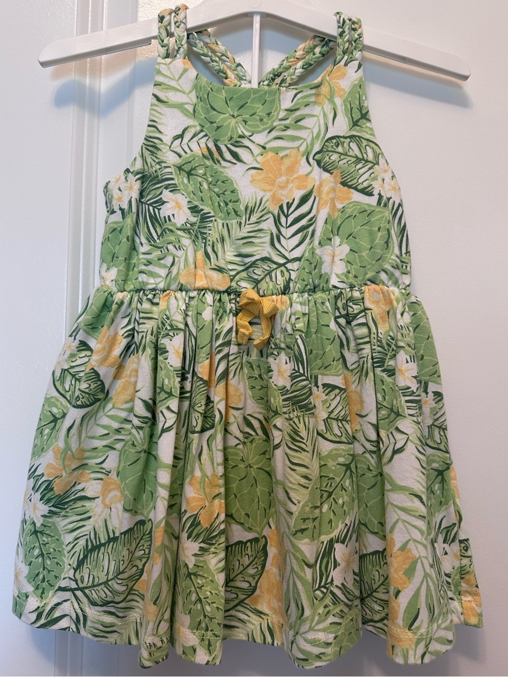 Tommy Bahama Girls Green & Yellow Beach Summer Tropical Sundress Size 12 months